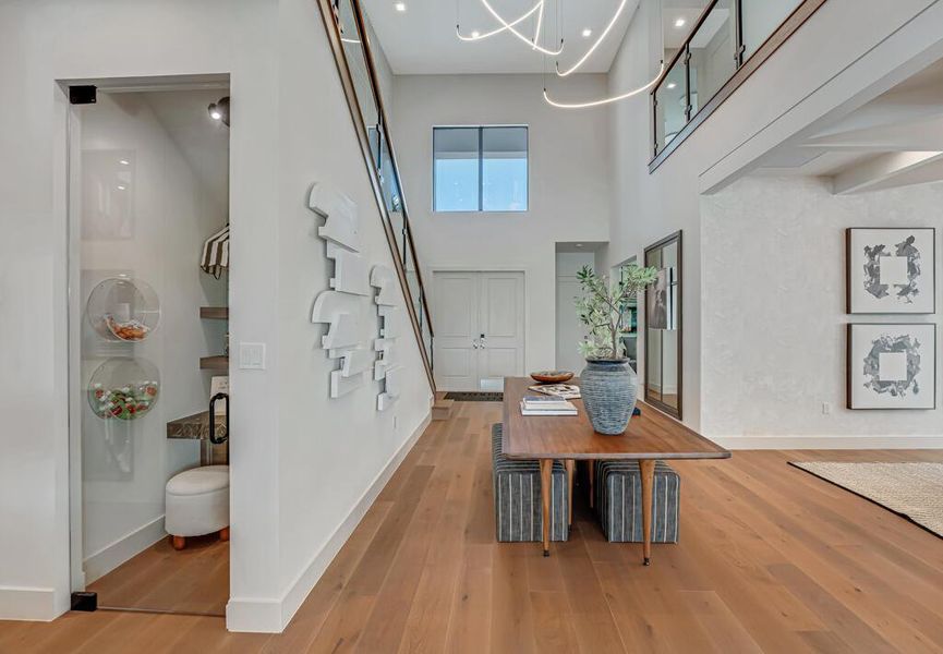 Furnished interior view inside a new home in Apex at Avenir, Palm Beach Gardens (Image 66).