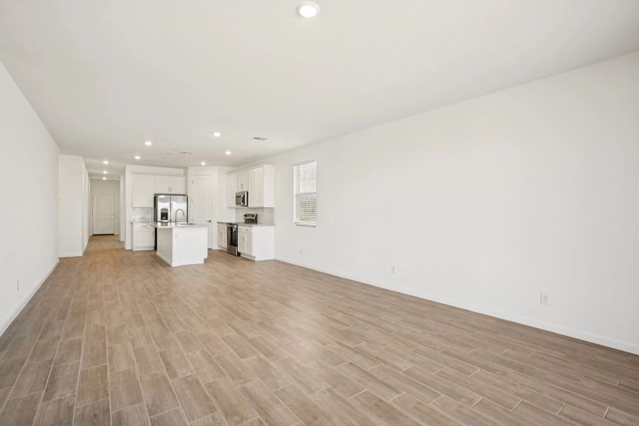 Kitchen, dining, great room Kitchen, dining, great room