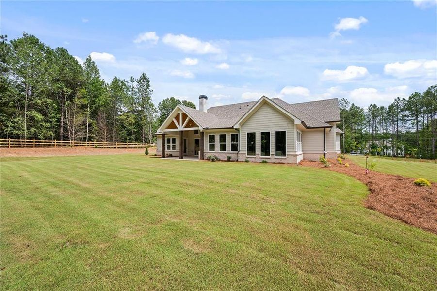 Exterior details and patio area of a home in , Loganville (Image 3). Exterior details and patio area of a home in , Loganville (Image 3).