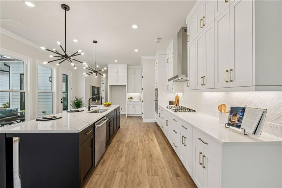 Furnished interior view inside a new home in Promenade at Sawnee Village, Cumming (Image 16).