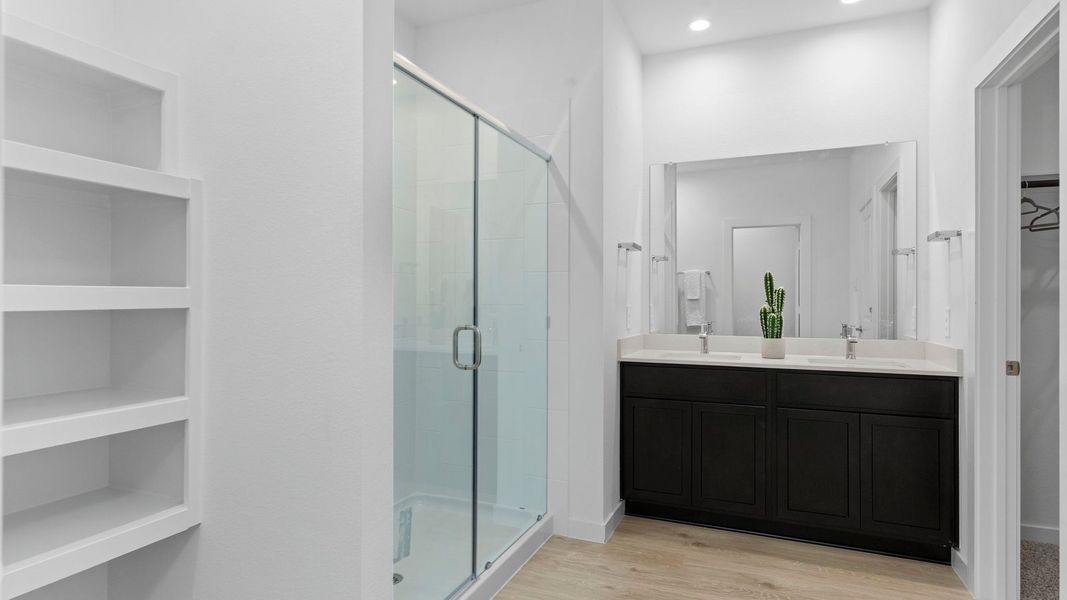 Furnished interior view inside a new home in Tamarron, Fulshear (Image 34).