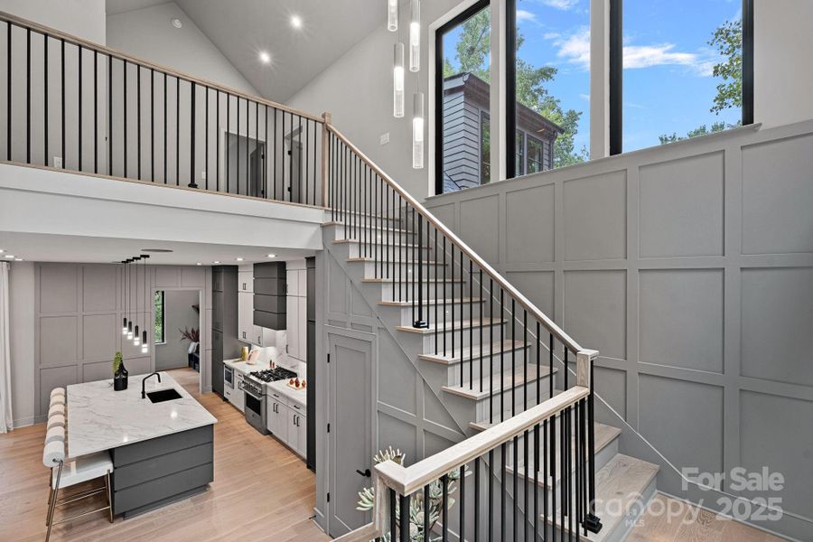 Furnished interior view inside a new home in , Charlotte (Image 36).