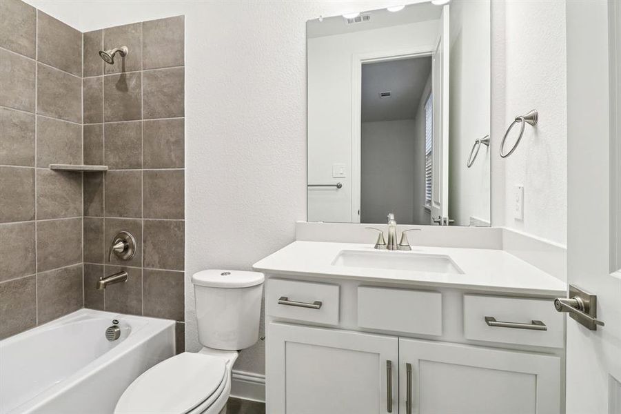 Furnished interior view inside a new home in Ashford Park - Texana Series, Corinth (Image 13). Furnished interior view inside a new home in Ashford Park - Texana Series, Corinth (Image 13).