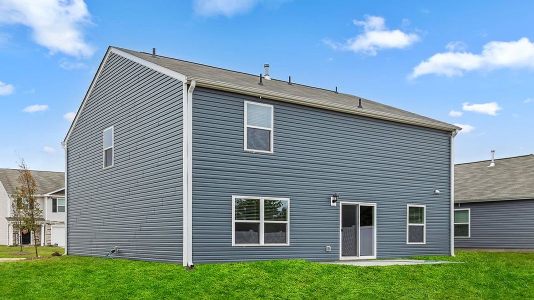 Exterior details and patio area of a home in Lakestone, Woodruff (Image 23).