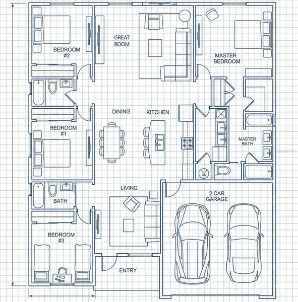 2D floor plan layout of this home in , Davenport, FL (Image 3). 2D floor plan layout of this home in , Davenport, FL (Image 3).