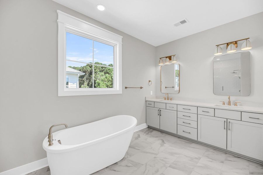 Furnished interior view inside a new home in , Awendaw (Image 49).