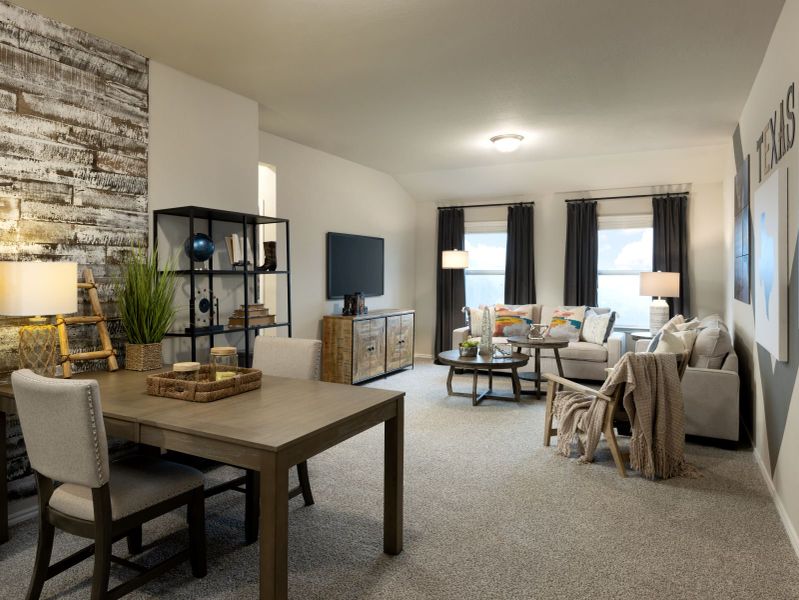 Furnished interior view inside a new home in Turner's Village, Buda (Image 9).