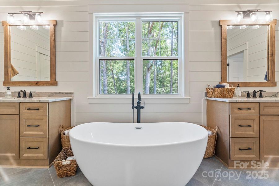 Furnished interior view inside a new home in , Clover (Image 30).