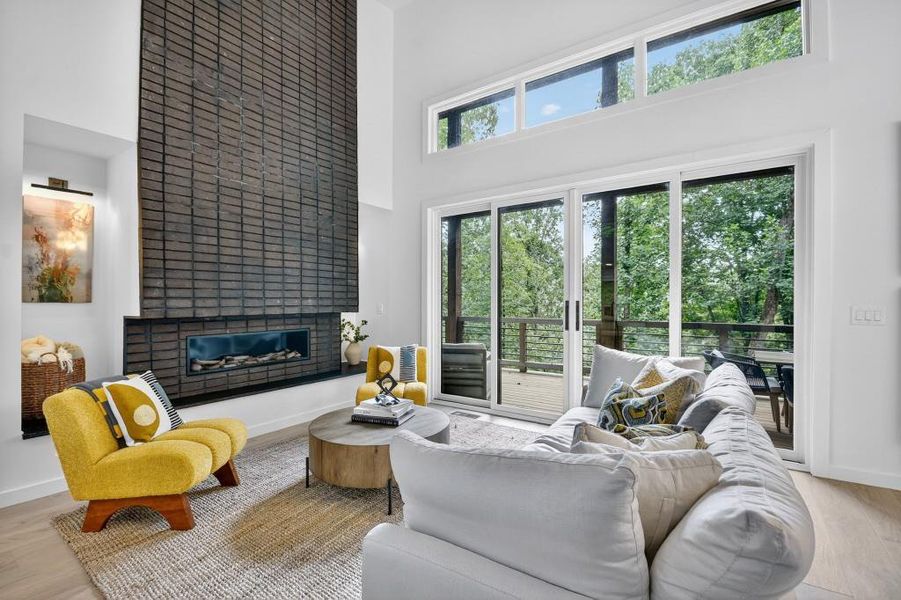 Furnished interior view inside a new home in , Blue Ridge (Image 16). Furnished interior view inside a new home in , Blue Ridge (Image 16).