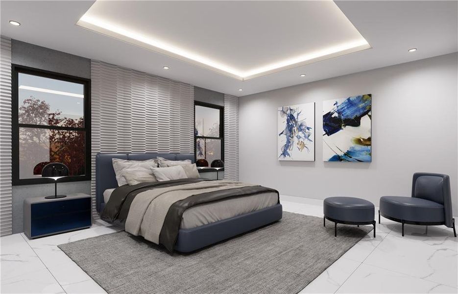 Furnished interior view inside a new home in , Atlanta (Image 14).