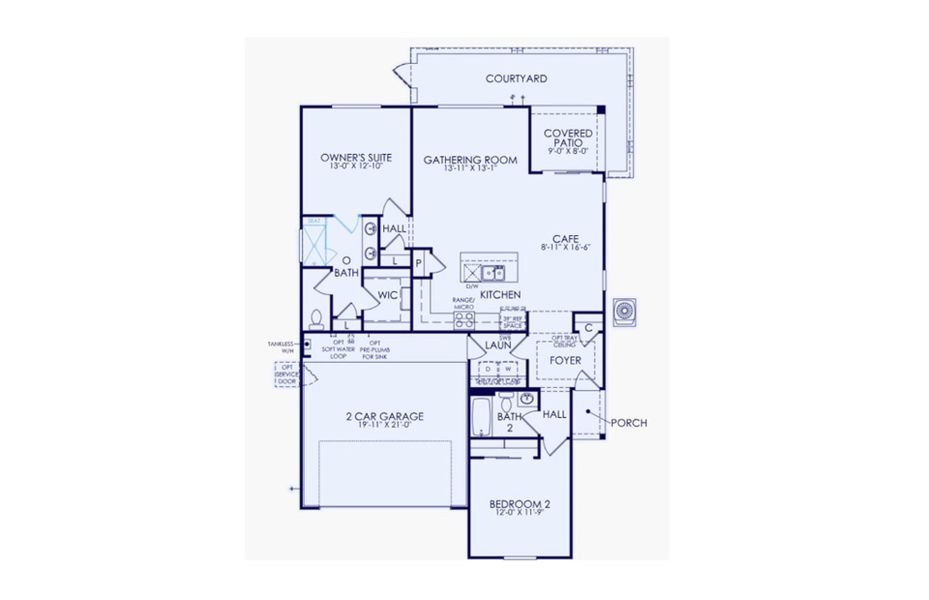 2D floor plan layout of this home in Sun City Festival, Buckeye, AZ (Image 5). 2D floor plan layout of this home in Sun City Festival, Buckeye, AZ (Image 5).