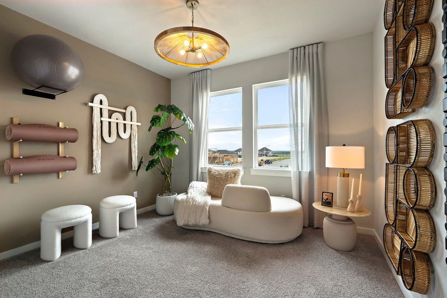 Representative furnished interior of a home built from the Tribeca by Tri Pointe Homes in Park Central, Georgetown (Image 37).