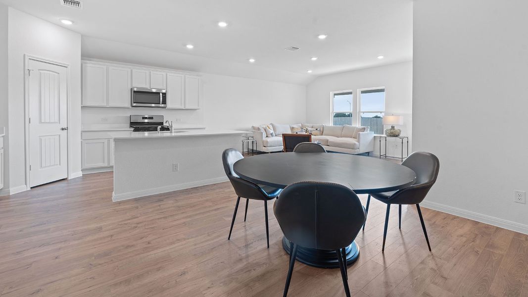 Furnished interior view inside a new home in Carillon, Manor (Image 9). Furnished interior view inside a new home in Carillon, Manor (Image 9).