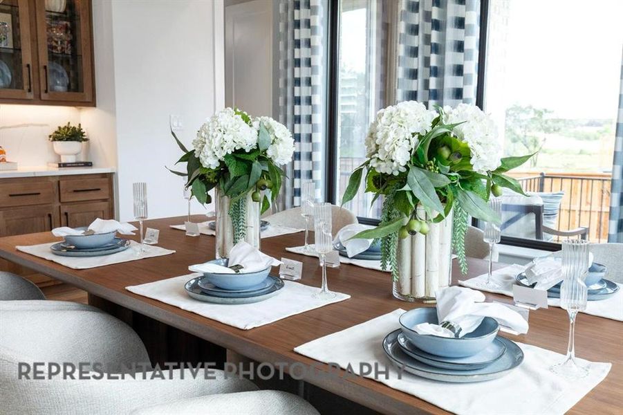 Furnished interior view inside a new home in Sandbrock Ranch, Aubrey (Image 14).