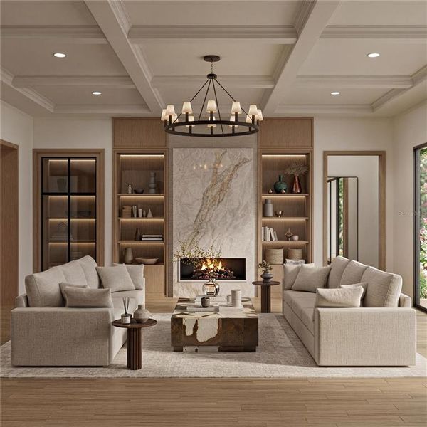 Furnished interior view inside a new home in Lake Sheen Sound, Orlando (Image 7).