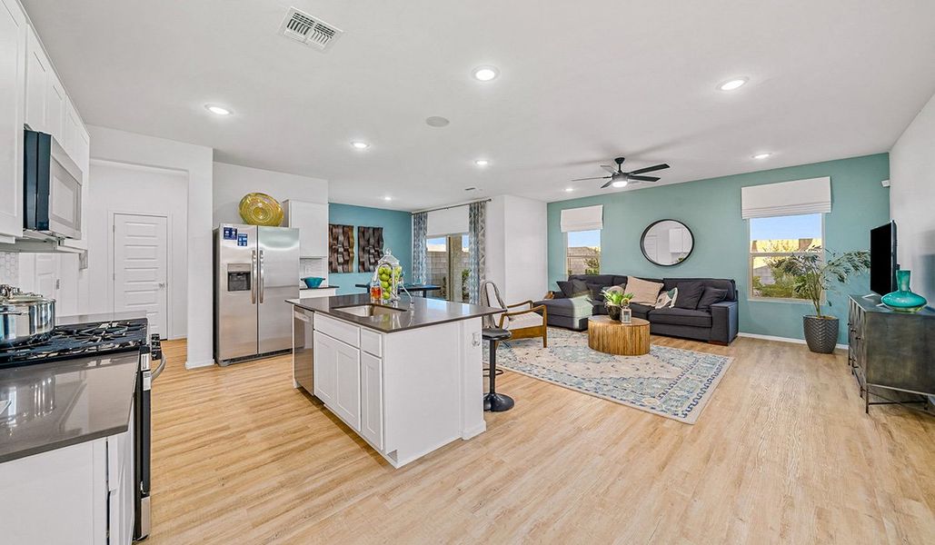Furnished interior view inside a new home in Blackhawk, Tucson (Image 6). Furnished interior view inside a new home in Blackhawk, Tucson (Image 6).