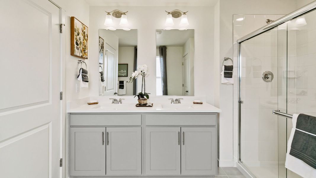Furnished interior view inside a new home in Vista Meadows, Fort Lupton (Image 23).