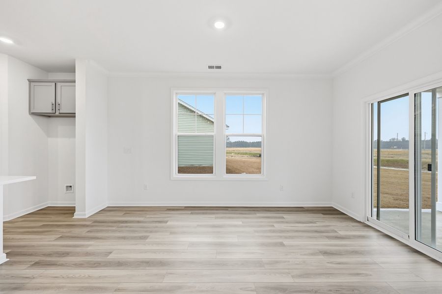 Representative unfurnished interior of a home built from the Bailey II by Great Southern Homes in Southbridge, Sumter (Image 82). Representative unfurnished interior of a home built from the Bailey II by Great Southern Homes in Southbridge, Sumter (Image 82).