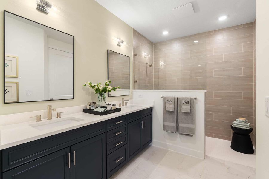 Representative furnished interior of a home built from the The Haven by David Weekley Homes in Westerly Park at Wildlight – Villa Collection, Yulee (Image 5). Representative furnished interior of a home built from the The Haven by David Weekley Homes in Westerly Park at Wildlight – Villa Collection, Yulee (Image 5).