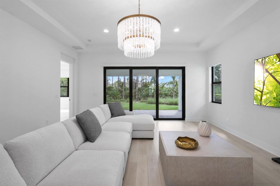 Furnished interior view inside a new home in Artistry Palm Beach, Palm Beach Gardens (Image 24).