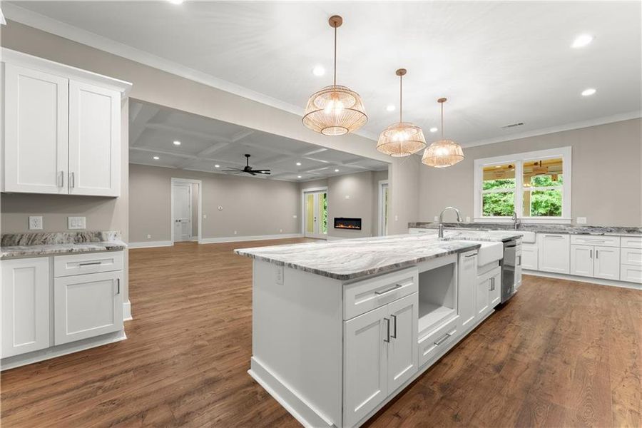 Furnished interior view inside a new home in , Cleveland (Image 13).