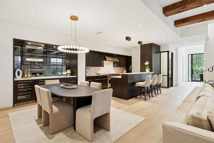 Furnished interior view inside a new home in , Dallas (Image 11).