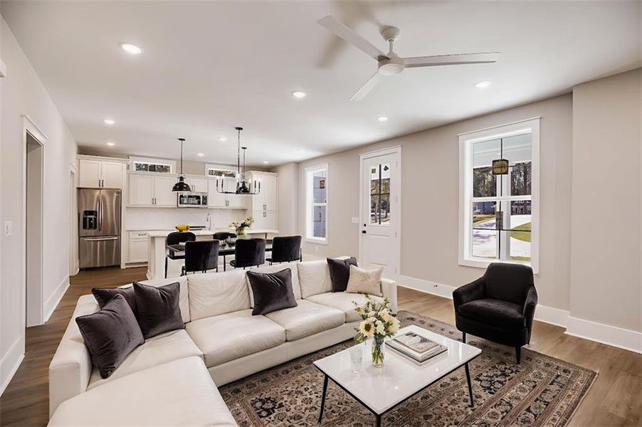 Furnished interior view inside a new home in , Bowdon (Image 9).