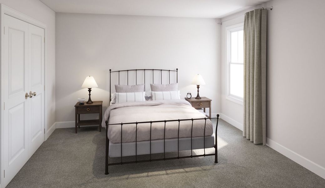 Photo representation of the Henderson plan. Colors, finishes and options will vary.