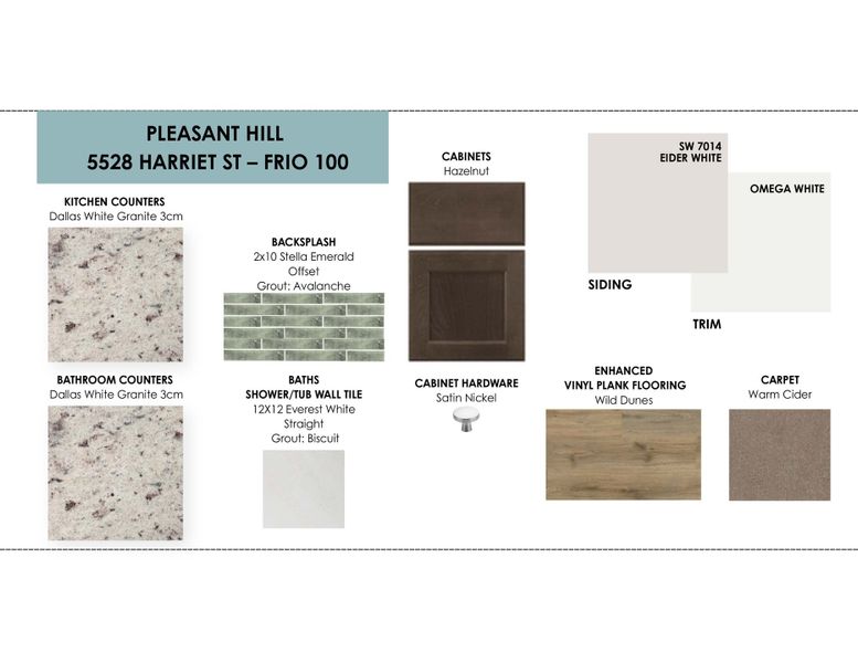 Sample of building materials used in homes in Pleasant Hill, Bryan (Image 13).