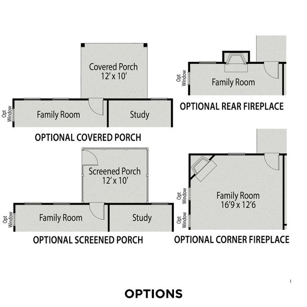 2D floor plan layout for the The Adalynn A by Davidson Homes LLC in Villas at Carpenter Woods, Durham, NC (Image 5). 2D floor plan layout for the The Adalynn A by Davidson Homes LLC in Villas at Carpenter Woods, Durham, NC (Image 5).