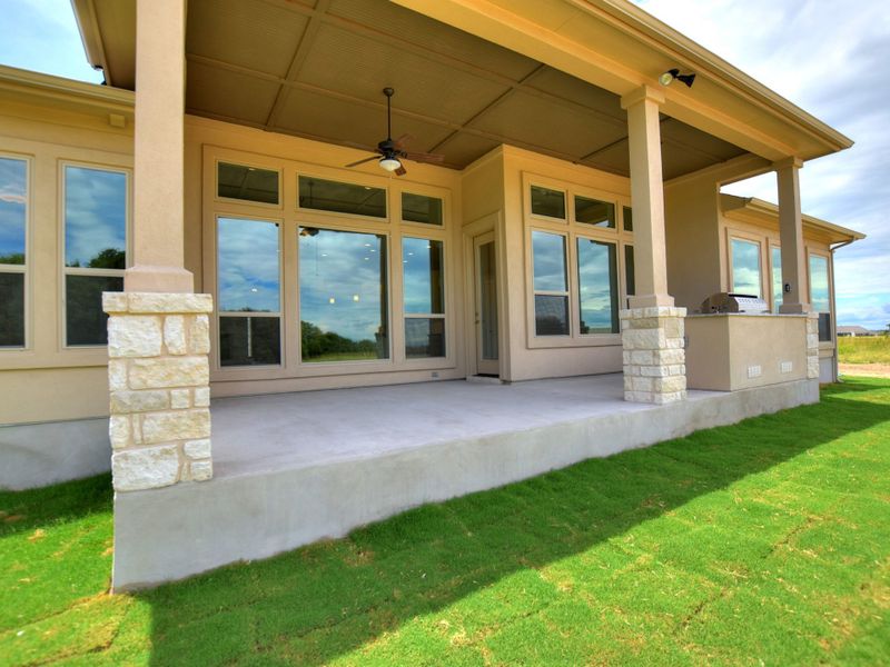 Representative exterior details of a home built from the Siena III by Giddens Homes in Clearwater Ranch, Liberty Hill (Image 67).