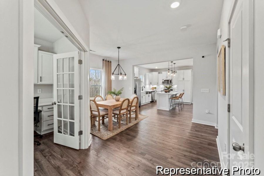 Furnished interior view inside a new home in Morrow Brook, Albemarle (Image 17). Furnished interior view inside a new home in Morrow Brook, Albemarle (Image 17).