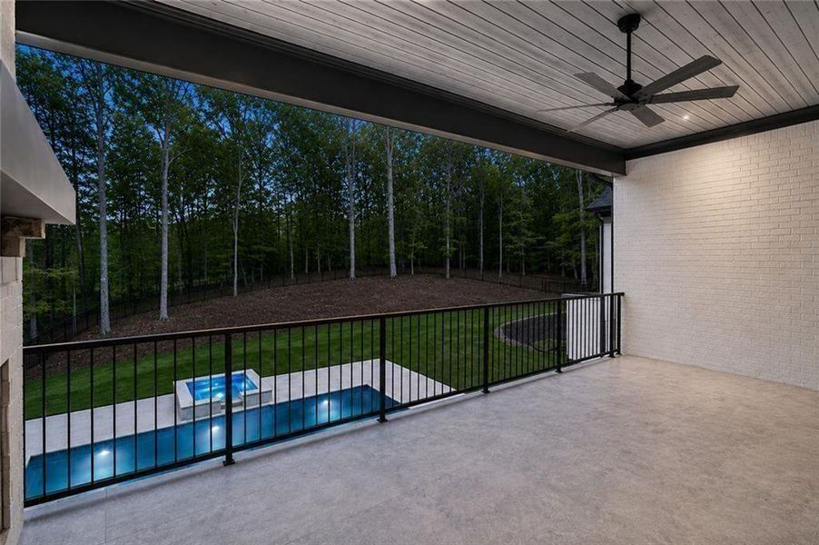 Exterior details and patio area of a home in , Alpharetta (Image 45).