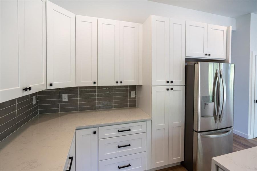 Kitchen Cabinets and Fridge