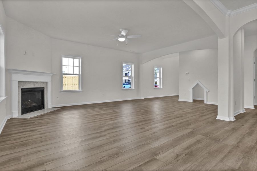 Spacious, unfurnished interior of a new home in Grand Park, Leland (Image 19).
