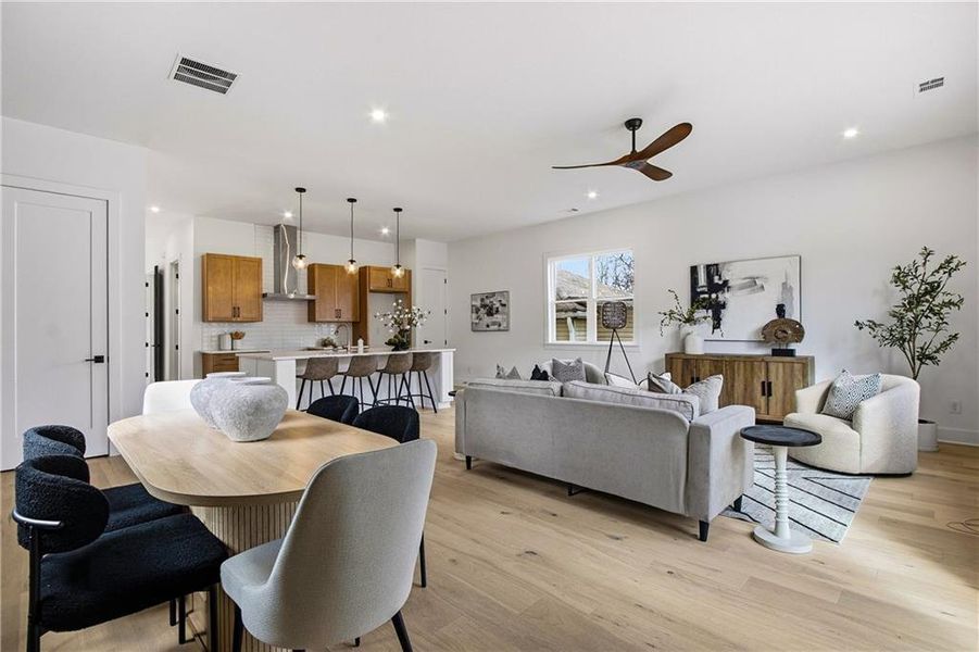 Furnished interior view inside a new home in , Atlanta (Image 3).