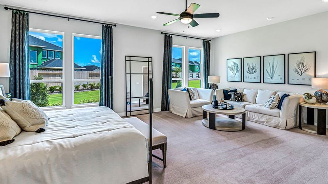 Furnished interior view inside a new home in Avalon at Cypress, Cypress (Image 11). Furnished interior view inside a new home in Avalon at Cypress, Cypress (Image 11).