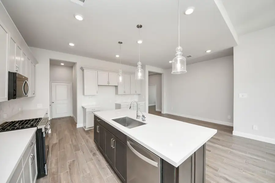 Furnished interior view inside a new home in Elyson: Elyson Duets, Katy (Image 3).