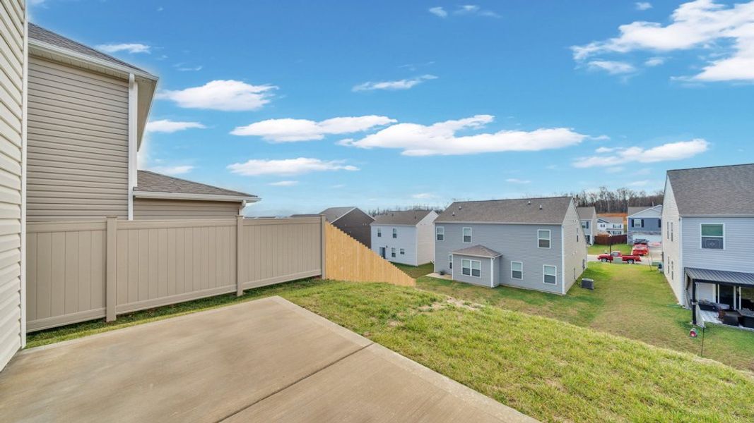 Exterior details and patio area of a home in Johnson Farms, Greeneville (Image 17). Exterior details and patio area of a home in Johnson Farms, Greeneville (Image 17).