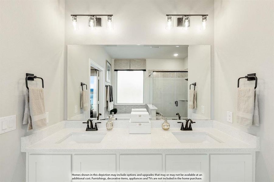 Furnished interior view inside a new home in ArrowBrooke, Aubrey (Image 34).