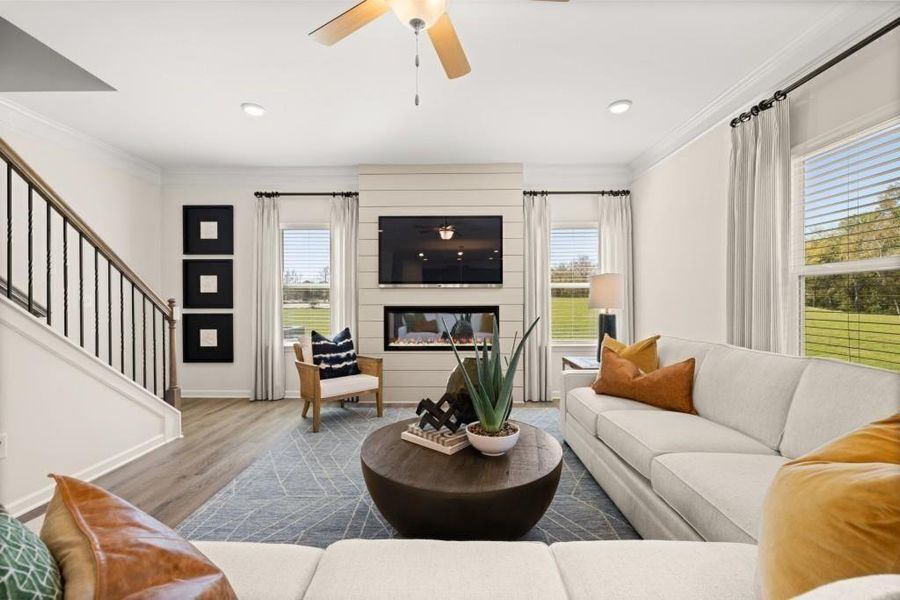 Furnished interior view inside a new home in Allen Manor, Hoschton (Image 16).