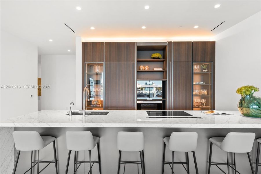 Furnished interior view inside a new home in , Miami (Image 31).