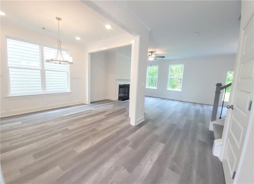 Spacious, unfurnished interior of a new home in Clark Farms, Flowery Branch (Image 21).