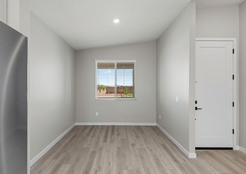 A separate dining area is the perfect space for a more formal meal.