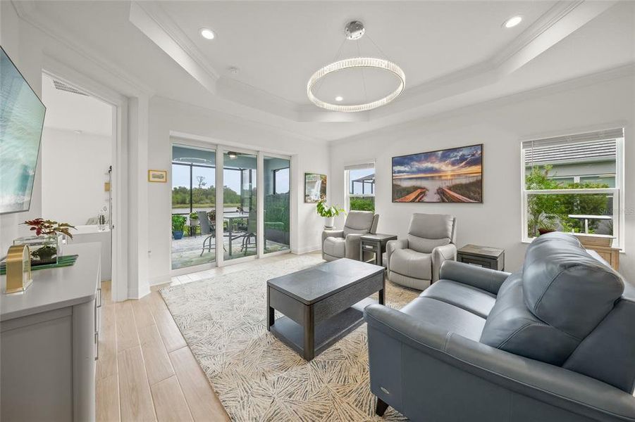 Furnished interior view inside a new home in , Sarasota (Image 17). Furnished interior view inside a new home in , Sarasota (Image 17).
