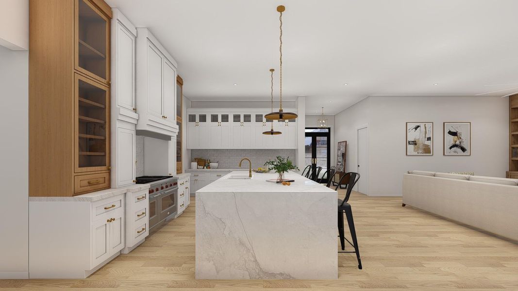 Family Kitchen These are Pre-Build Renderings, the home will vary from this photo.