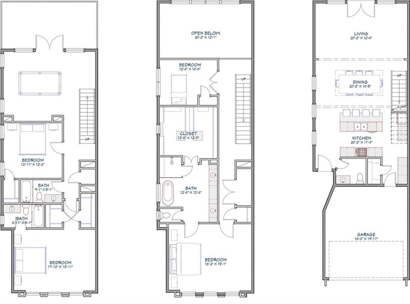 2D floor plan layout of this home in , Houston, TX (Image 4).