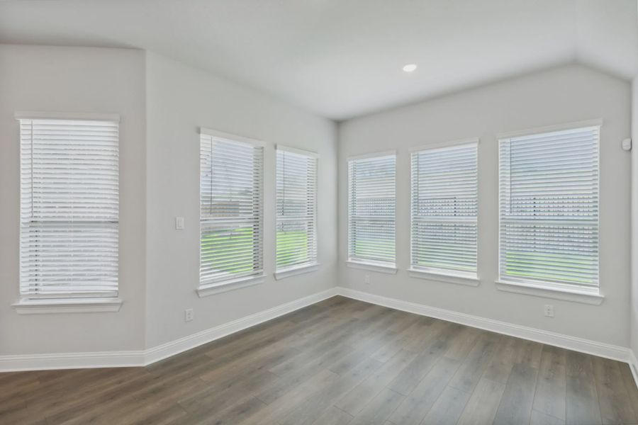 Representative unfurnished interior of a home built from the Farris by Chesmar Homes in Broken Oak, Georgetown (Image 5).