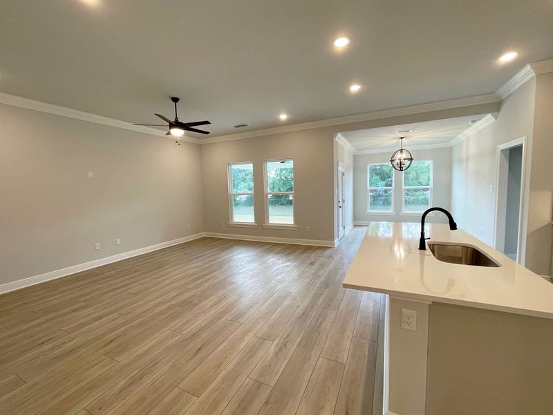 Spacious, unfurnished interior of a new home in Eagle Pointe, Pensacola (Image 6). Spacious, unfurnished interior of a new home in Eagle Pointe, Pensacola (Image 6).