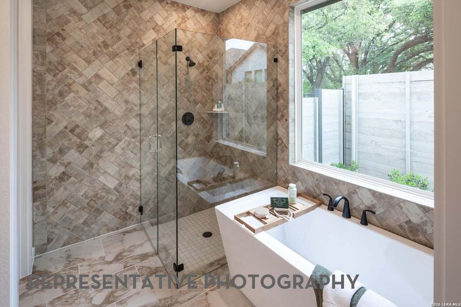 Furnished interior view inside a new home in Prominence, San Antonio (Image 34).